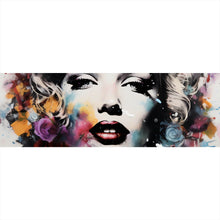 Lade das Bild in den Galerie-Viewer, Spannrahmenbild Marilyn Abstrakt No.1 Panorama
