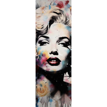 Lade das Bild in den Galerie-Viewer, Aluminiumbild gebürstet Marilyn Abstrakt No.1 Panorama Hoch
