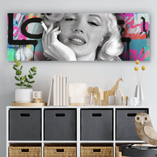 Lade das Bild in den Galerie-Viewer, Leinwandbild Marilyn Portrait Pop Art Panorama
