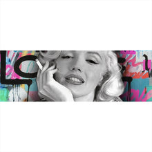 Lade das Bild in den Galerie-Viewer, Aluminiumbild Marilyn Portrait Pop Art Panorama
