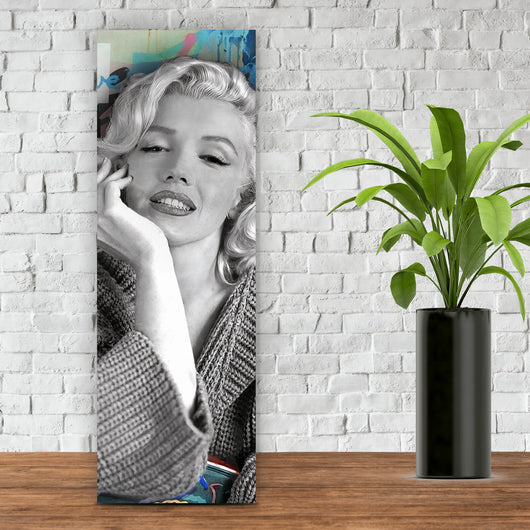 Leinwandbild Marilyn Portrait Pop Art Panorama Hoch