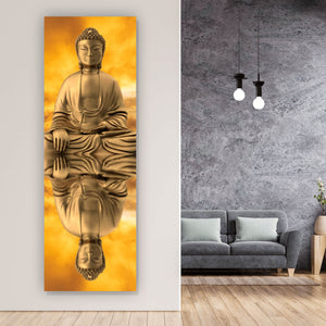 Acrylglasbild Meditierender Buddha Panorama Hoch