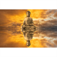 Lade das Bild in den Galerie-Viewer, Poster Meditierender Buddha Querformat

