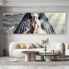 Lade das Bild in den Galerie-Viewer, Aluminiumbild gebürstet Meeres Engel Panorama
