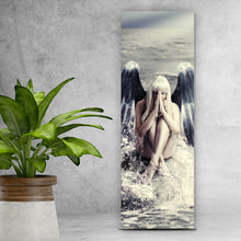 Lade das Bild in den Galerie-Viewer, Aluminiumbild gebürstet Meeres Engel Panorama Hoch
