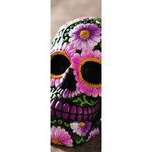 Lade das Bild in den Galerie-Viewer, Poster Mexikanischer Schädel mit Blumen Panorama Hoch
