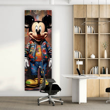 Lade das Bild in den Galerie-Viewer, Spannrahmenbild Mickey Graffitiy Abstrakt Panorama Hoch
