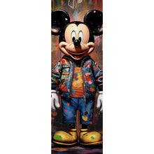 Lade das Bild in den Galerie-Viewer, Acrylglasbild Mickey Graffitiy Abstrakt Panorama Hoch
