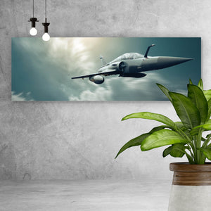 Poster Militär Flugzeug am Himmel Panorama