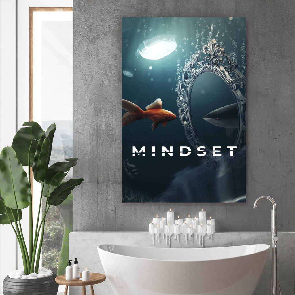 Mindset Fish Poster Mindset Fish im Hochformat, Aufhängefertig & Versandkostenfrei ...