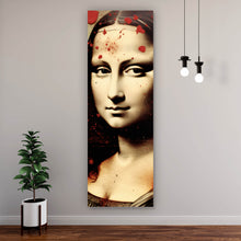 Lade das Bild in den Galerie-Viewer, Aluminiumbild Mona Lisa Portrait Abstrakt Panorama Hoch
