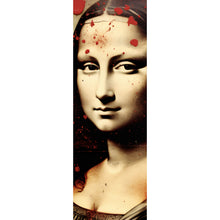 Lade das Bild in den Galerie-Viewer, Aluminiumbild Mona Lisa Portrait Abstrakt Panorama Hoch
