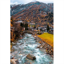 Lade das Bild in den Galerie-Viewer, Acrylglasbild Monte Rosa im Herbst Hochformat
