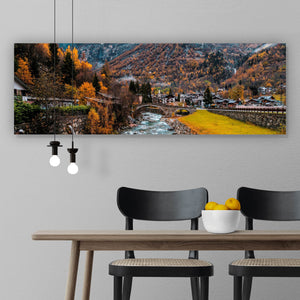 Poster Monte Rosa im Herbst Panorama