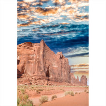 Lade das Bild in den Galerie-Viewer, Aluminiumbild gebürstet Monument Valley Hochformat
