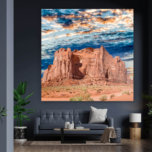 Acrylglasbild Monument Valley Quadrat