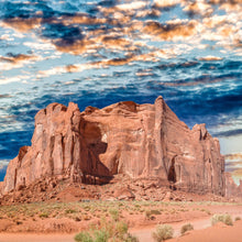 Lade das Bild in den Galerie-Viewer, Aluminiumbild gebürstet Monument Valley Quadrat
