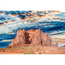 Lade das Bild in den Galerie-Viewer, Aluminiumbild gebürstet Monument Valley Querformat
