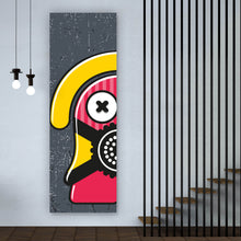 Lade das Bild in den Galerie-Viewer, Poster Modern Art Monster mit Mundschutz Panorama Hoch

