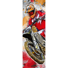 Lade das Bild in den Galerie-Viewer, Aluminiumbild Motocross Abstrakt Panorama Hoch
