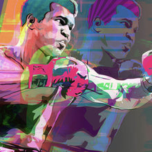 Lade das Bild in den Galerie-Viewer, Spannrahmenbild Muhammad Ali Pop Art Quadrat
