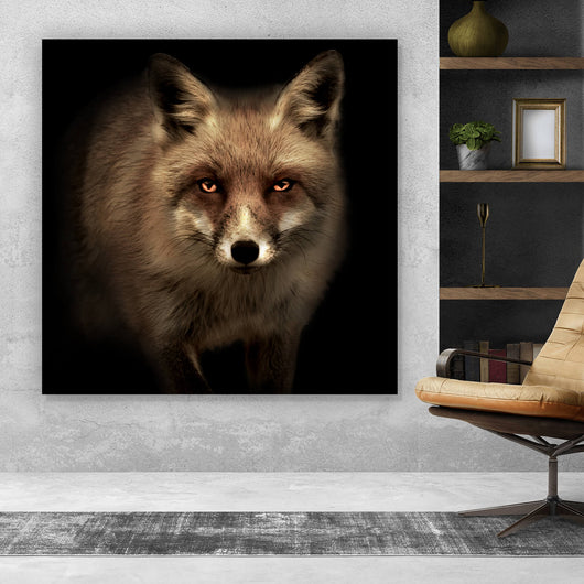 Poster Mystischer Fuchs Digital Art Quadrat