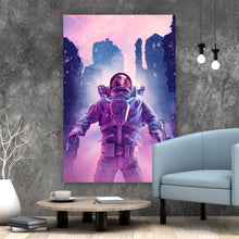 Lade das Bild in den Galerie-Viewer, Poster Neon Nacht Astronaut Hochformat

