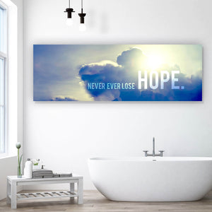 Leinwandbild Never Lose Hope Panorama