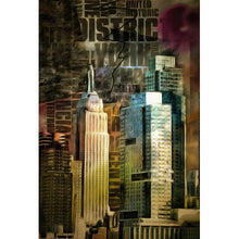 Lade das Bild in den Galerie-Viewer, Spannrahmenbild New York City Digital Hochformat
