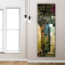 Lade das Bild in den Galerie-Viewer, Aluminiumbild gebürstet New York City Digital Panorama Hoch

