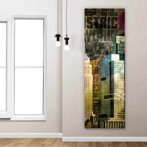 Acrylglasbild New York City Digital Panorama Hoch