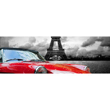 Lade das Bild in den Galerie-Viewer, Poster Oldtimer vor dem Eiffelturm Panorama
