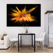 Lade das Bild in den Galerie-Viewer, Leinwandbild Orange Explosion Querformat
