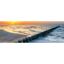 Lade das Bild in den Galerie-Viewer, Poster Ostseeküste im Sonnenuntergang Panorama
