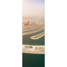 Lade das Bild in den Galerie-Viewer, Aluminiumbild Palmeninsel in Dubai Panorama Hoch
