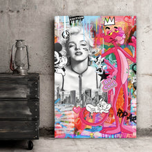Lade das Bild in den Galerie-Viewer, Poster Panther and Beauties Pop Art Hochformat

