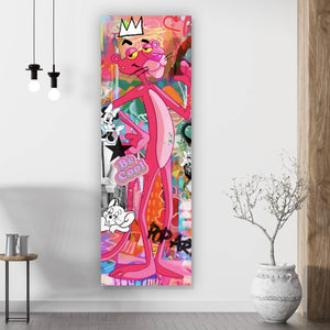 Poster Panther and Beauties Pop Art Panorama Hoch