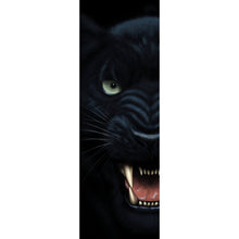 Lade das Bild in den Galerie-Viewer, Acrylglasbild Panther in der Dunkelheit Panorama Hoch
