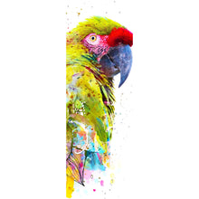 Lade das Bild in den Galerie-Viewer, Aluminiumbild gebürstet Papagei Digital Art Panorama Hoch
