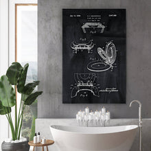 Lade das Bild in den Galerie-Viewer, Poster Patentzeichnung Toilettensitz Hochformat
