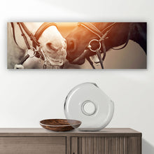 Lade das Bild in den Galerie-Viewer, Poster Pferdeliebe in Schwarz Weiß Panorama
