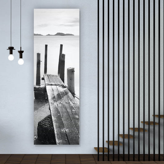Poster Pier ins Meer Panorama Hoch