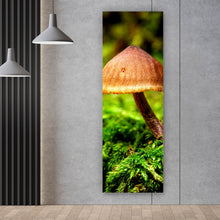 Lade das Bild in den Galerie-Viewer, Spannrahmenbild Pilz im Grünen Panorama Hoch
