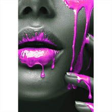 Lade das Bild in den Galerie-Viewer, Poster Pinke Lippen Hochformat
