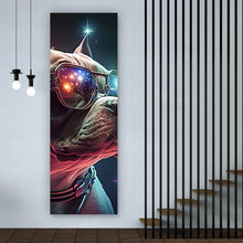Lade das Bild in den Galerie-Viewer, Acrylglasbild Pitbull galaktisch Digital Art Panorama Hoch
