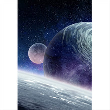 Lade das Bild in den Galerie-Viewer, Spannrahmenbild Planet Pluto Hochformat
