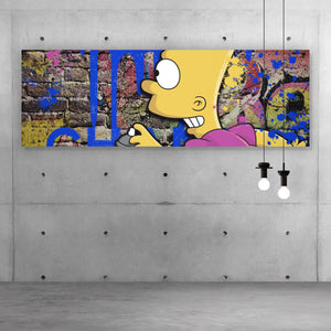 Aluminiumbild Pop Art Bart No.2 Panorama