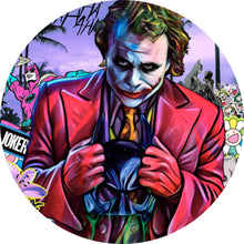 Lade das Bild in den Galerie-Viewer, Aluminiumbild Pop Art Joker Kreis
