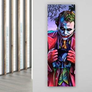 Acrylglasbild Pop Art Joker Panorama Hoch