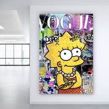 Lade das Bild in den Galerie-Viewer, Spannrahmenbild Pop Art Lisa Hochformat
